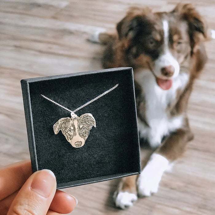 🐶💖 50% reducere 💑Colier/breloc personalizat cu fotografie pentru animale de companie