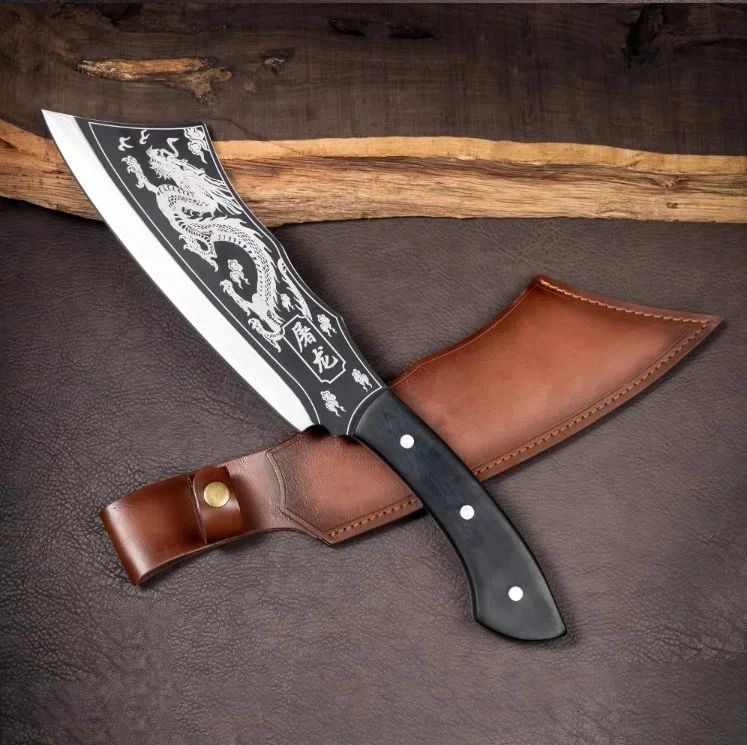 ⏰Промоция от последния ден 50% ОТСТЪПКА Версия от титаниева стомана Black Dragon Knife