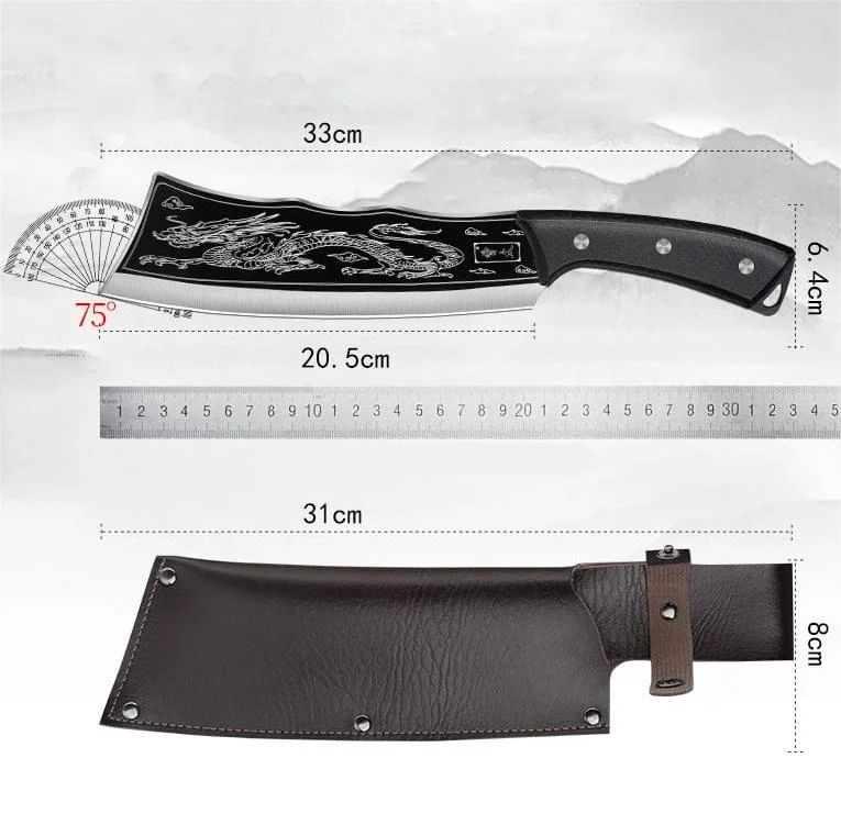 ⏰Промоция от последния ден 50% ОТСТЪПКА Версия от титаниева стомана Black Dragon Knife