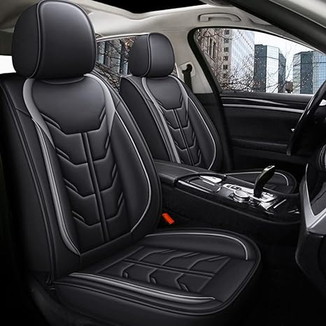 URINOVET GM 2017, 2018 Husă scaun auto 5 scaune față și spate Husă scaun piele impermeabilă și rezistentă la uzură (set complet de cafea cu perne)