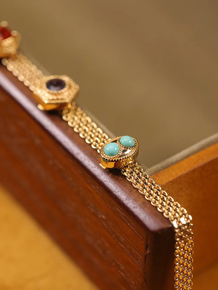 Set colier Tilda | Placat cu aur de 24k