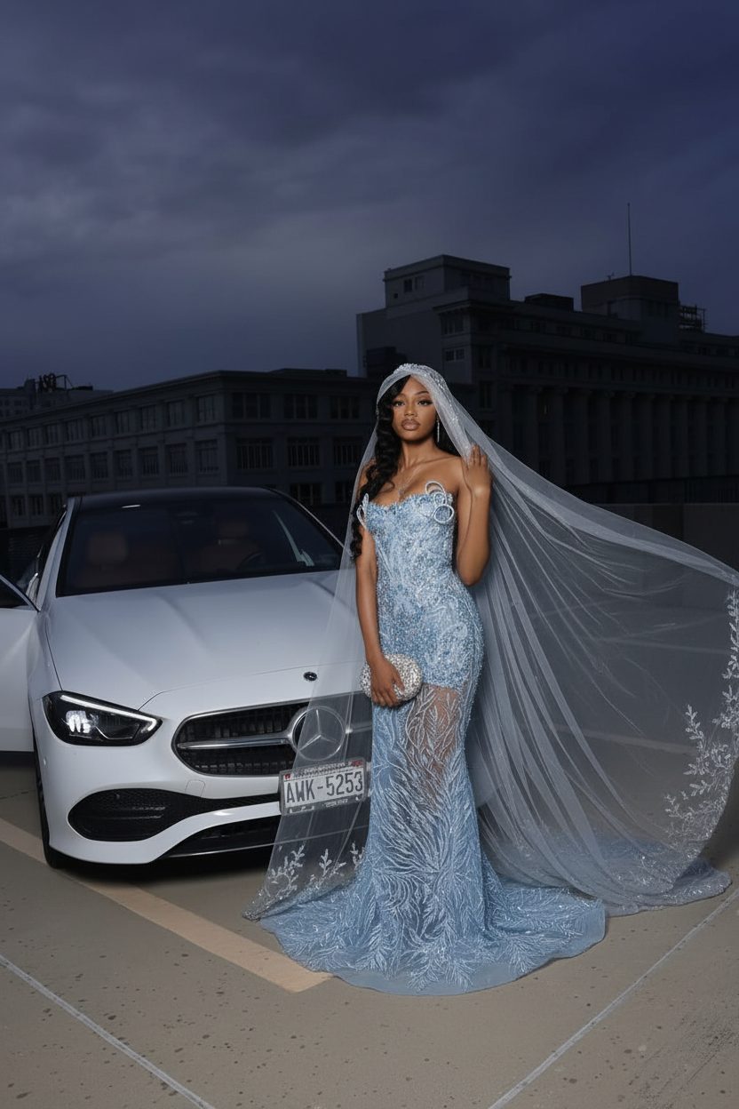 Silver Sparkle Beaded Mermaid Court Train Sweetheart Sleeveless Prom Dresses-LLELLA
