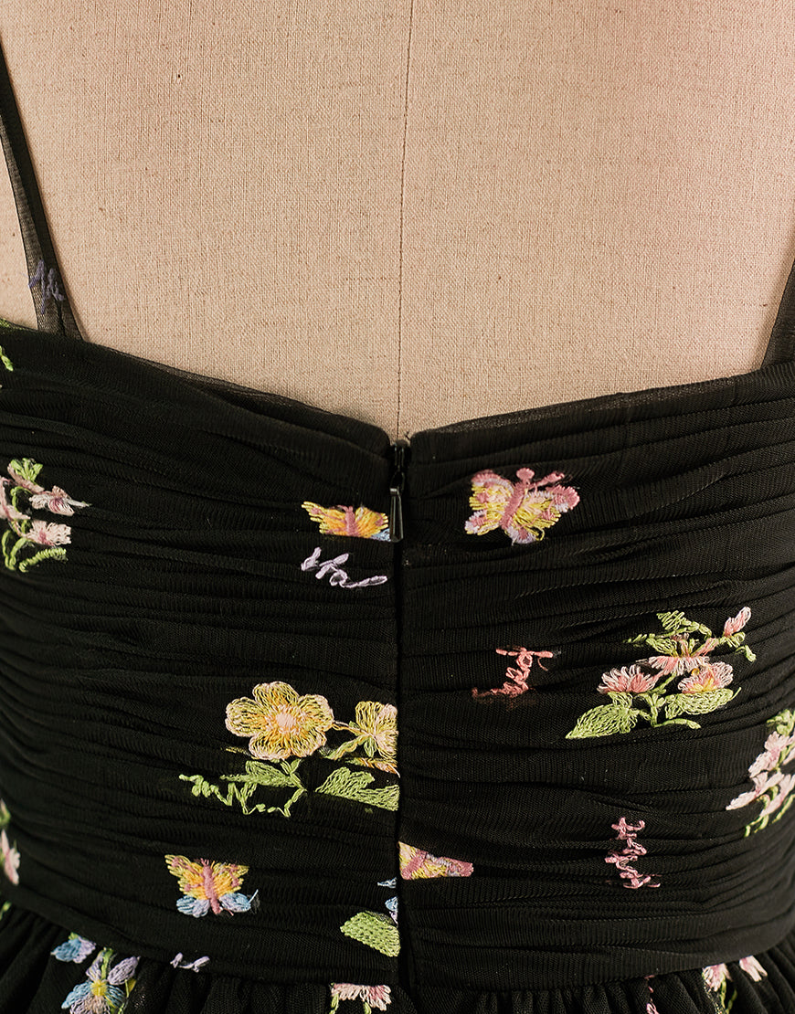 Cute Short Tulle Embroidery Homecoming Dress-LLELLA