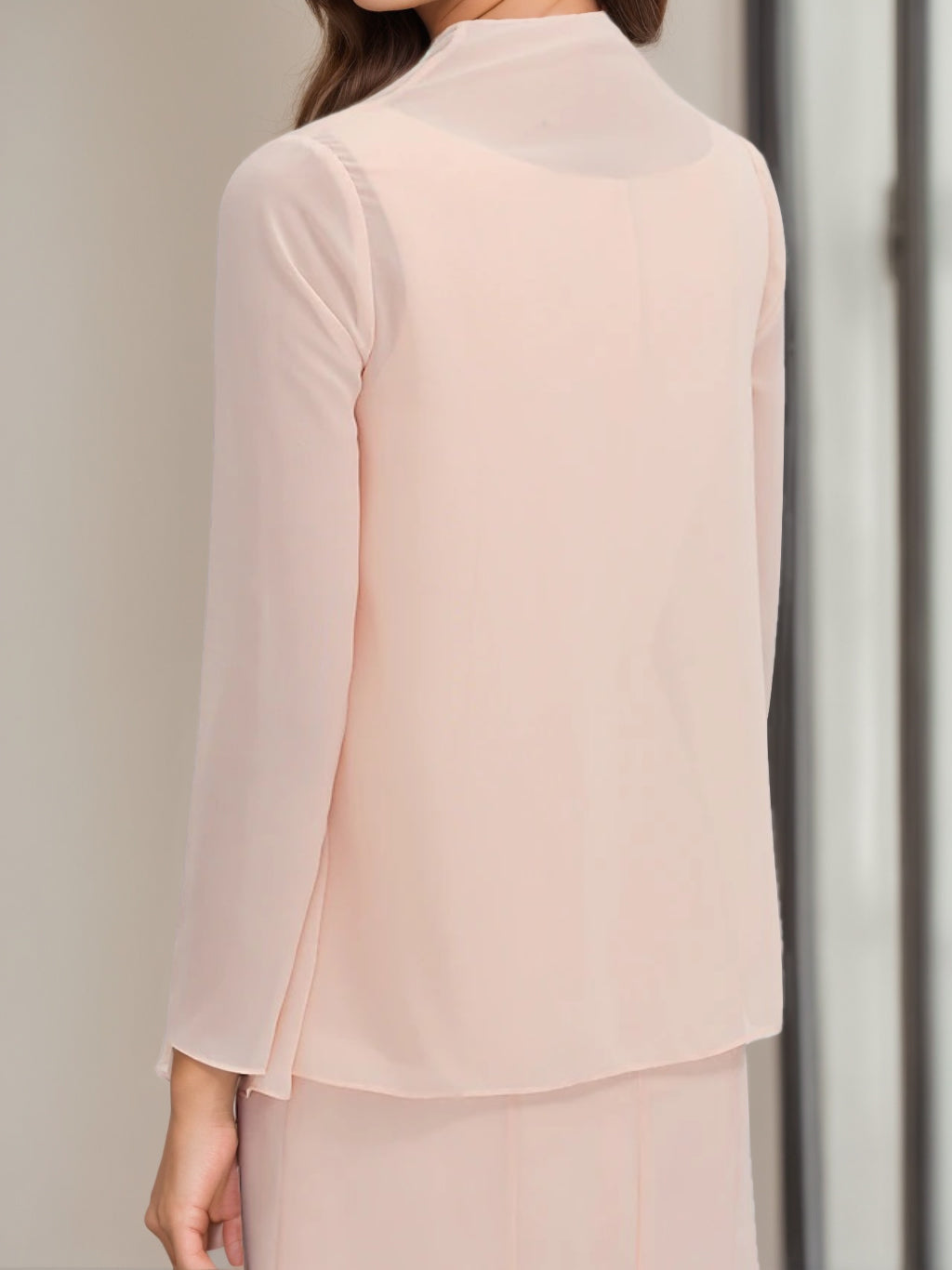 Tea-Length Mother of the Bride Sheath Dress with Beaded Jacket-LLELLA