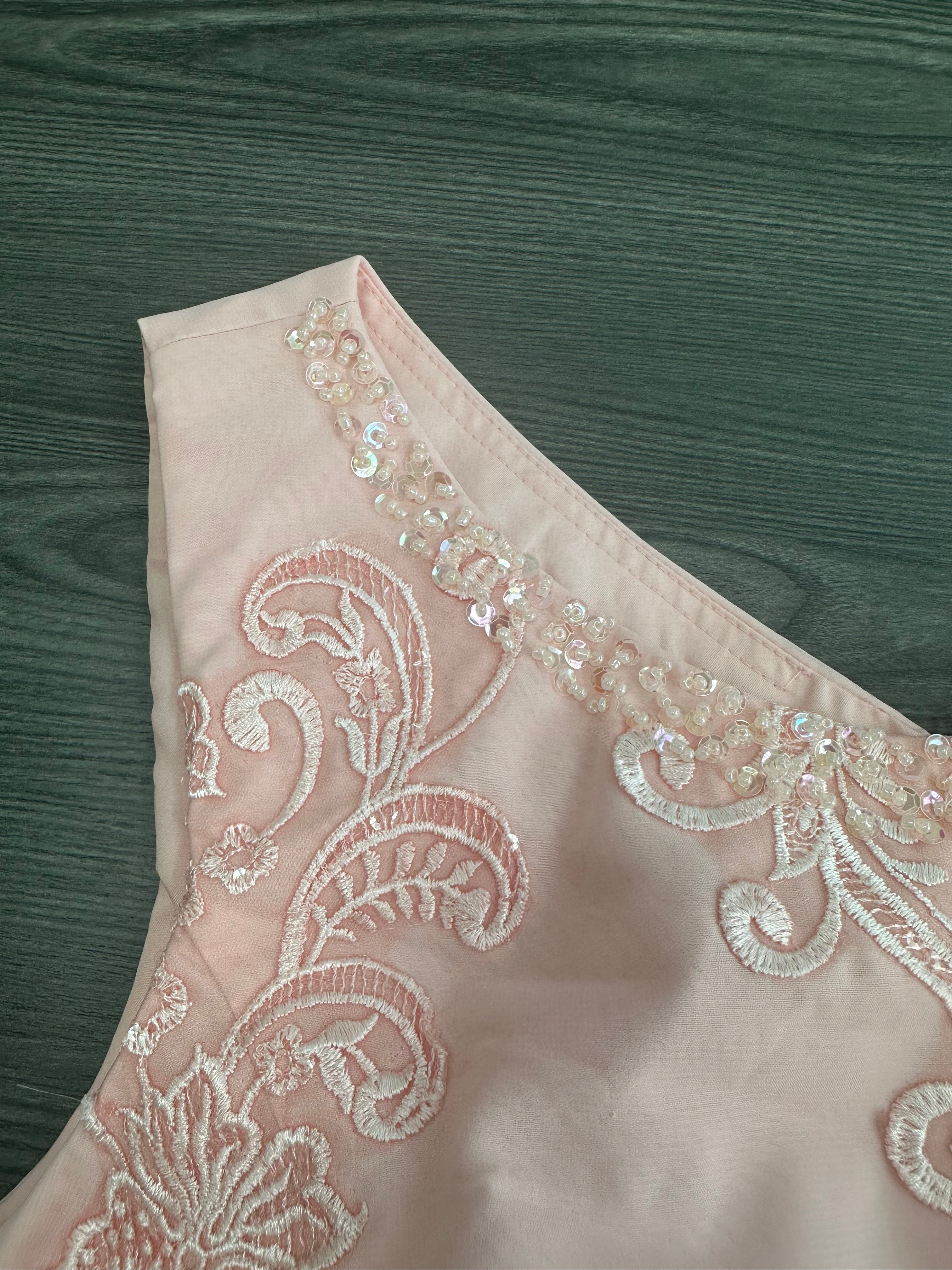 Floor-Length Round Neck Chiffon Pantsuits For The Mother Of The Bride With Jacket And Applique-LLELLA