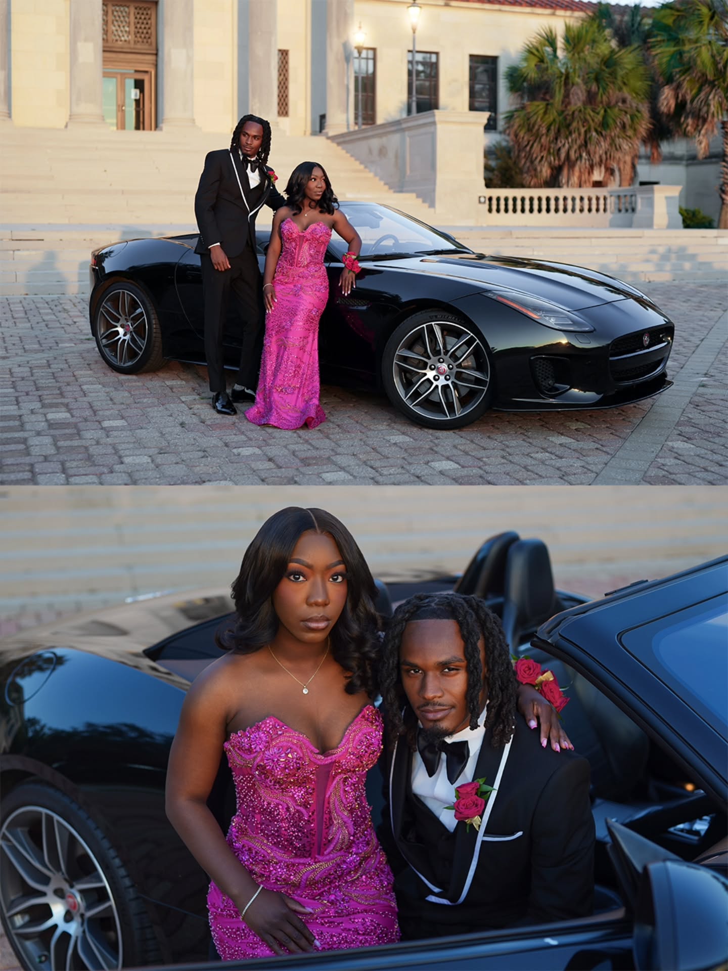 Fuchsia Strapless Sweetheart Crystal Beaded Mermaid Prom Dress with Sheer Mesh Panels