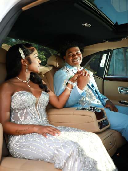 Silver Ice Blue Strapless Sweetheart Crystal Beaded Corset Mermaid Prom Dress