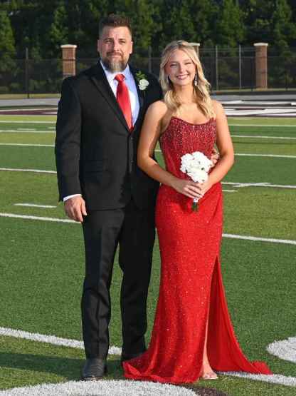 Gorgeous Sparkly Strapless Long Mermaid Prom Dress with Slit