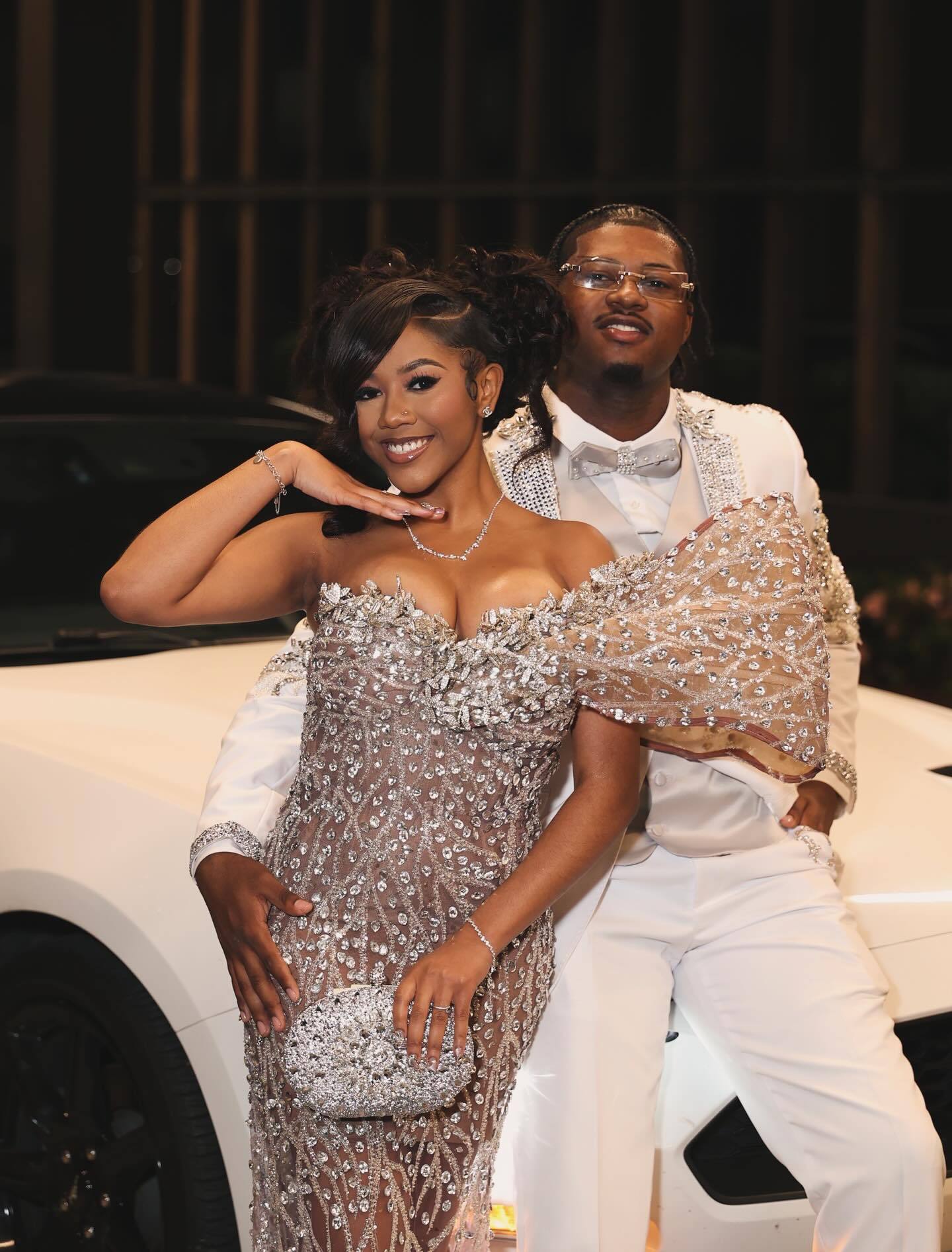 Silver Queen Crystal Beaded Off-Shoulder Mermaid Prom Dress