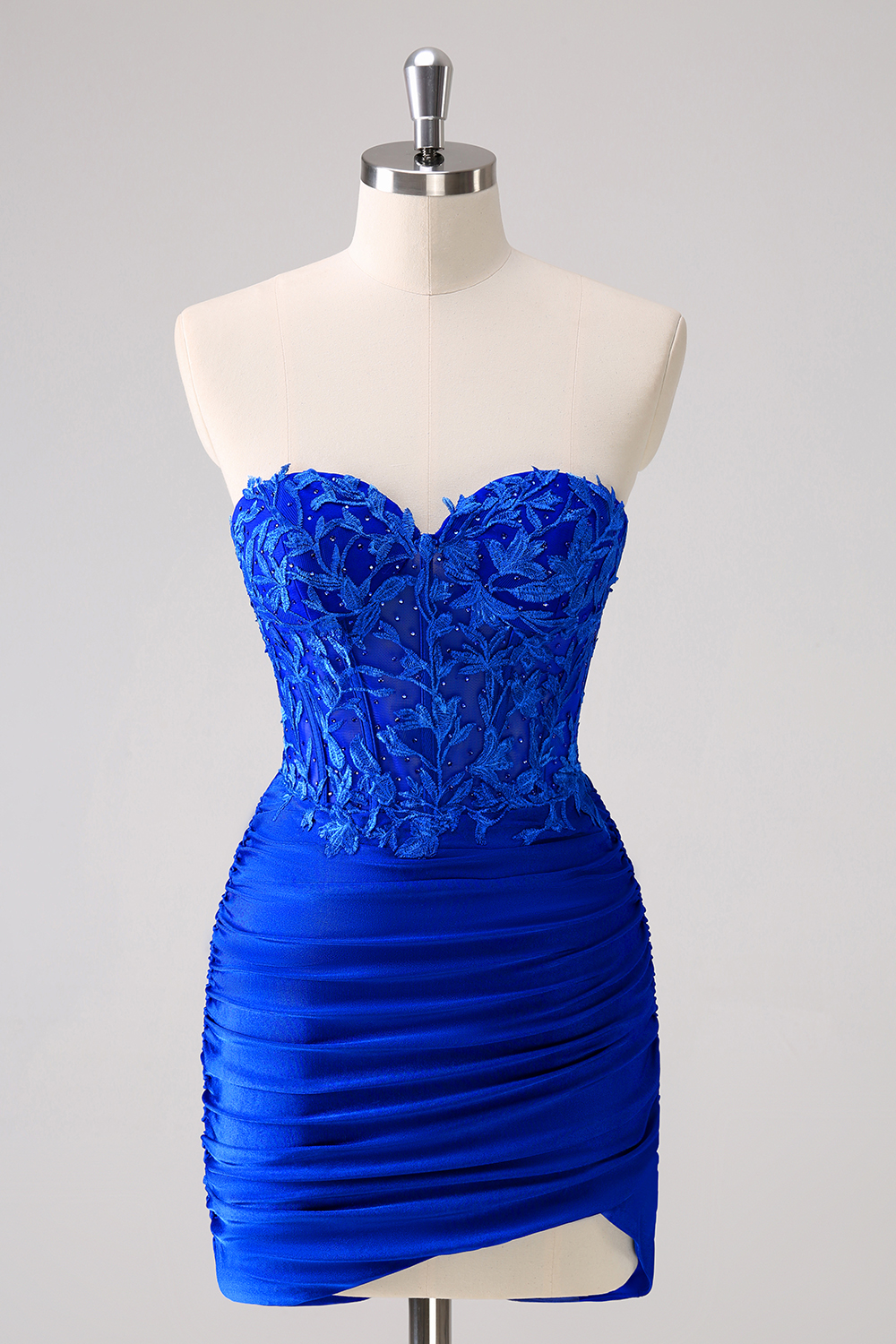 Red Sweetheart Bodycon Corset Homecoming Dress with Beading