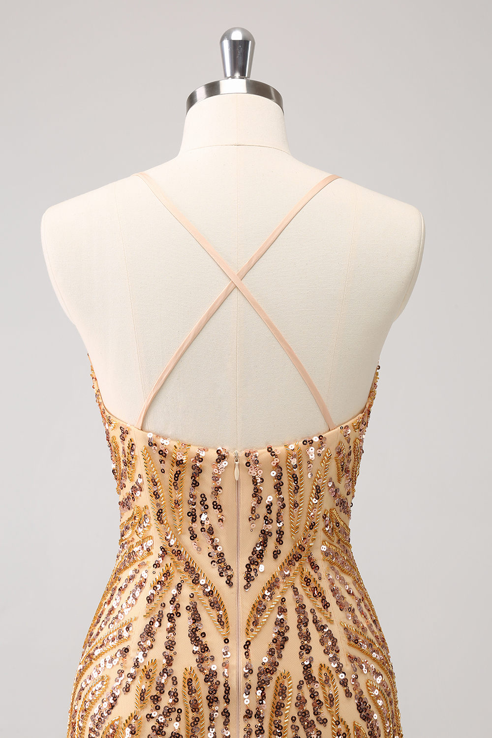 Sparkly Hot Pink Spaghetti Straps Sequins  Bodycon Short Homecoming Dress with Fringe