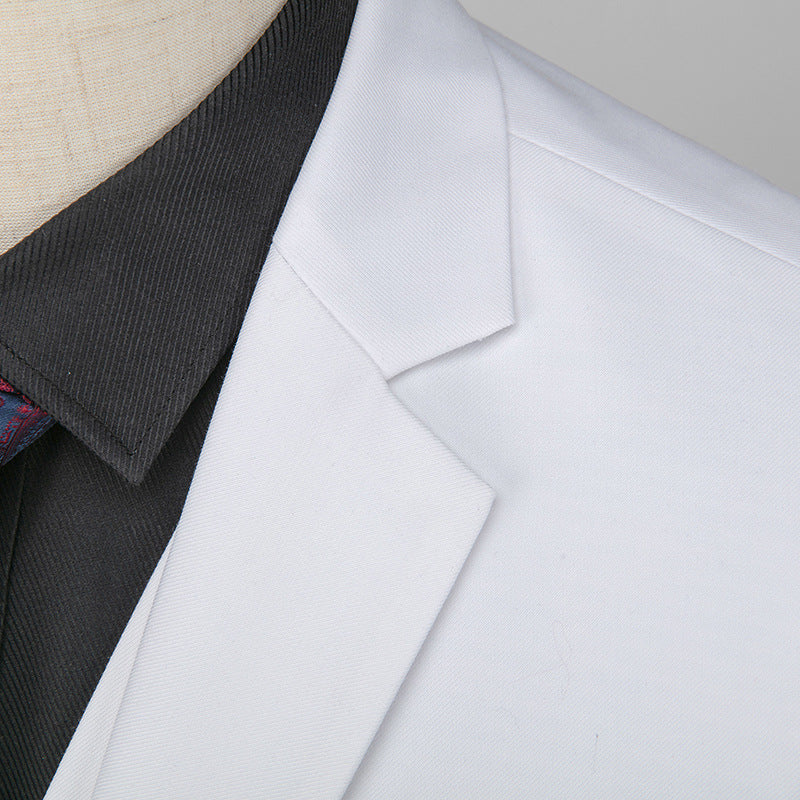 Tailored Fit Notched Lapel Single Breasted Two-Buttons 3 Piece Men's Party Suits