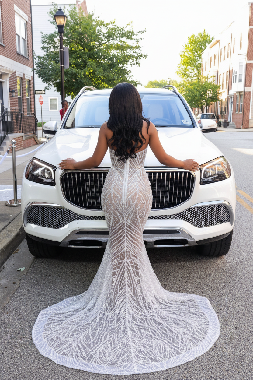 The Silver Goddess - 2026 Silver Crystal Illusion Mermaid Gown: Sweetheart Neckline with Off-Shoulder Straps, Sheer Bodice & Cathedral Train