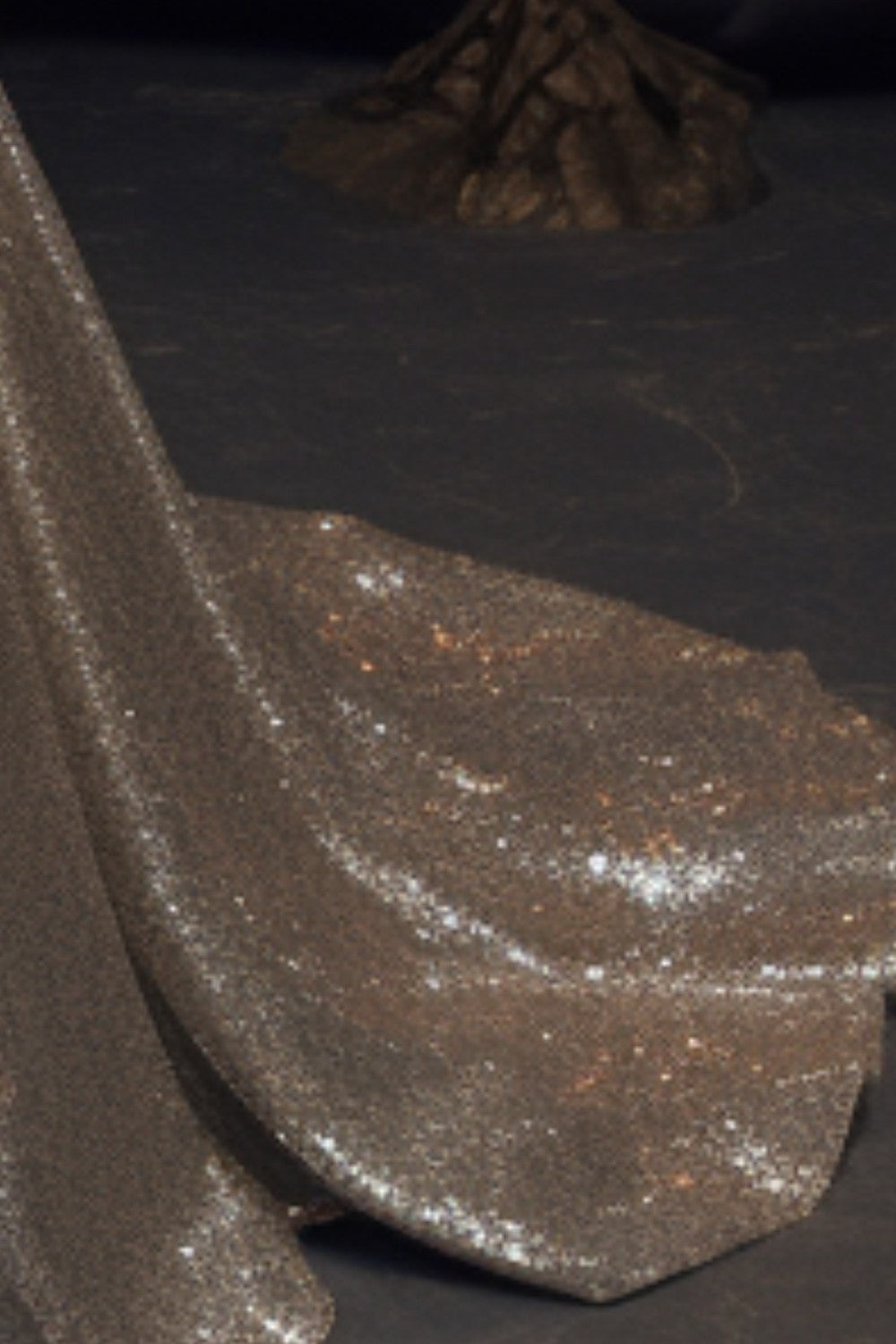 Long Silver Sequin Prom Gown-LLELLA