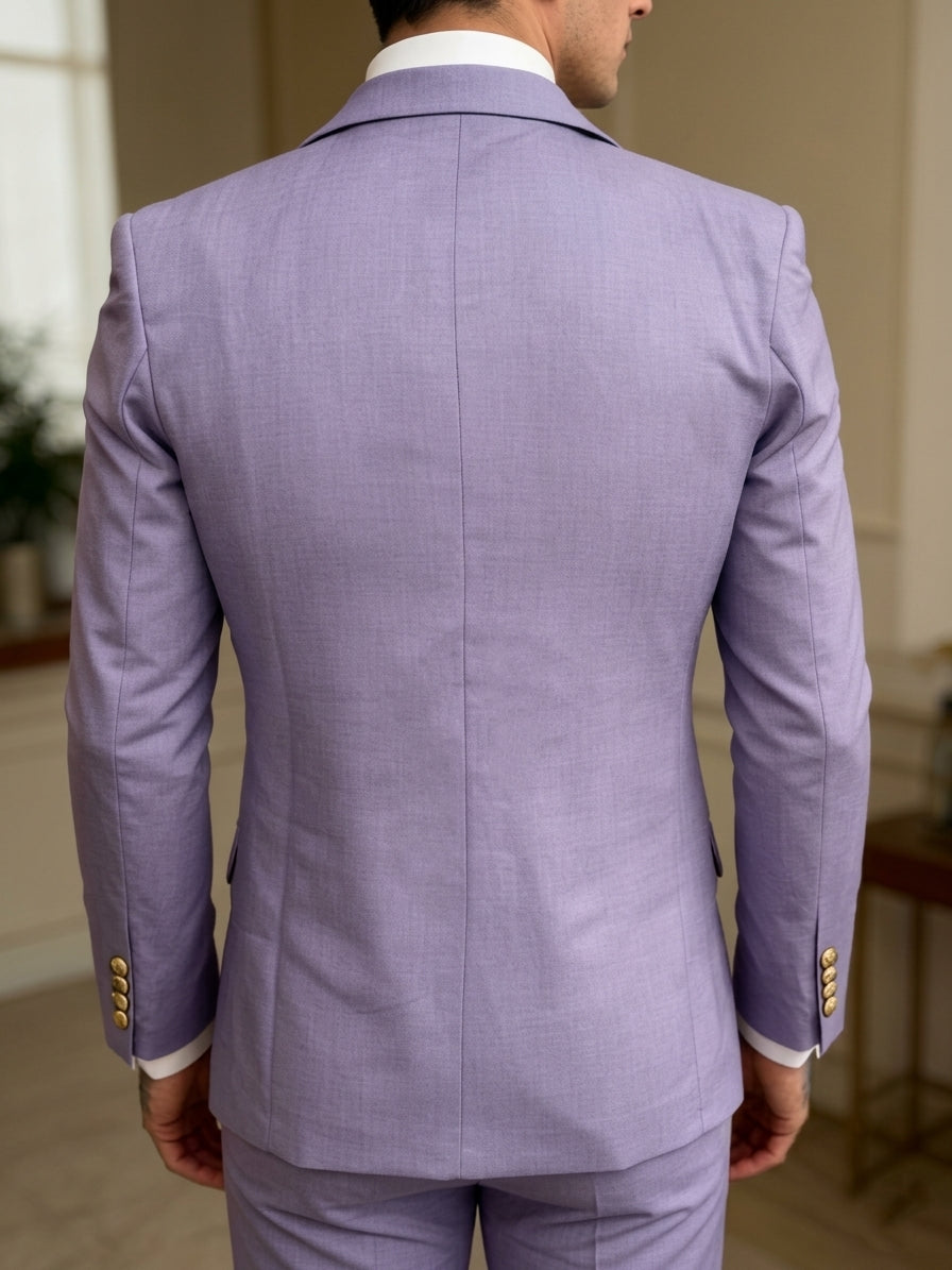 Men's Tailored Fit Single Breasted One-button 3 Pieces Wedding Suits