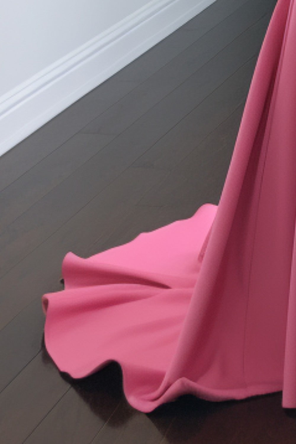 Pink Mermaid Prom Dress-LLELLA
