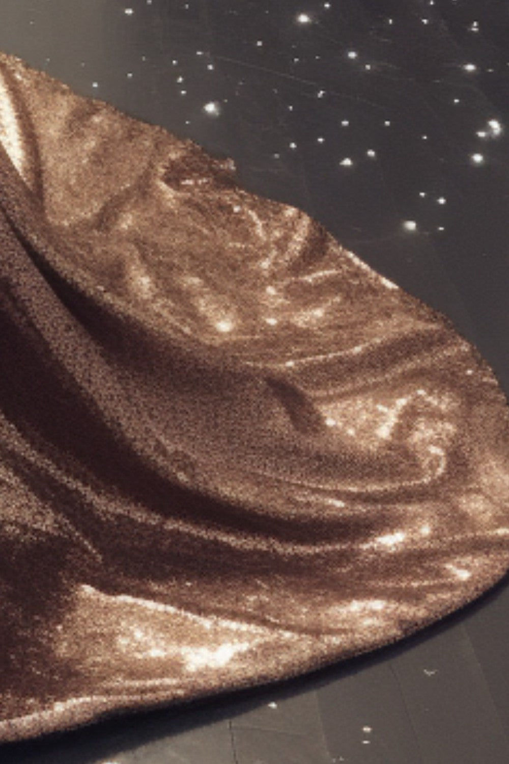 Strapless Sequin Gold Prom Dress-LLELLA