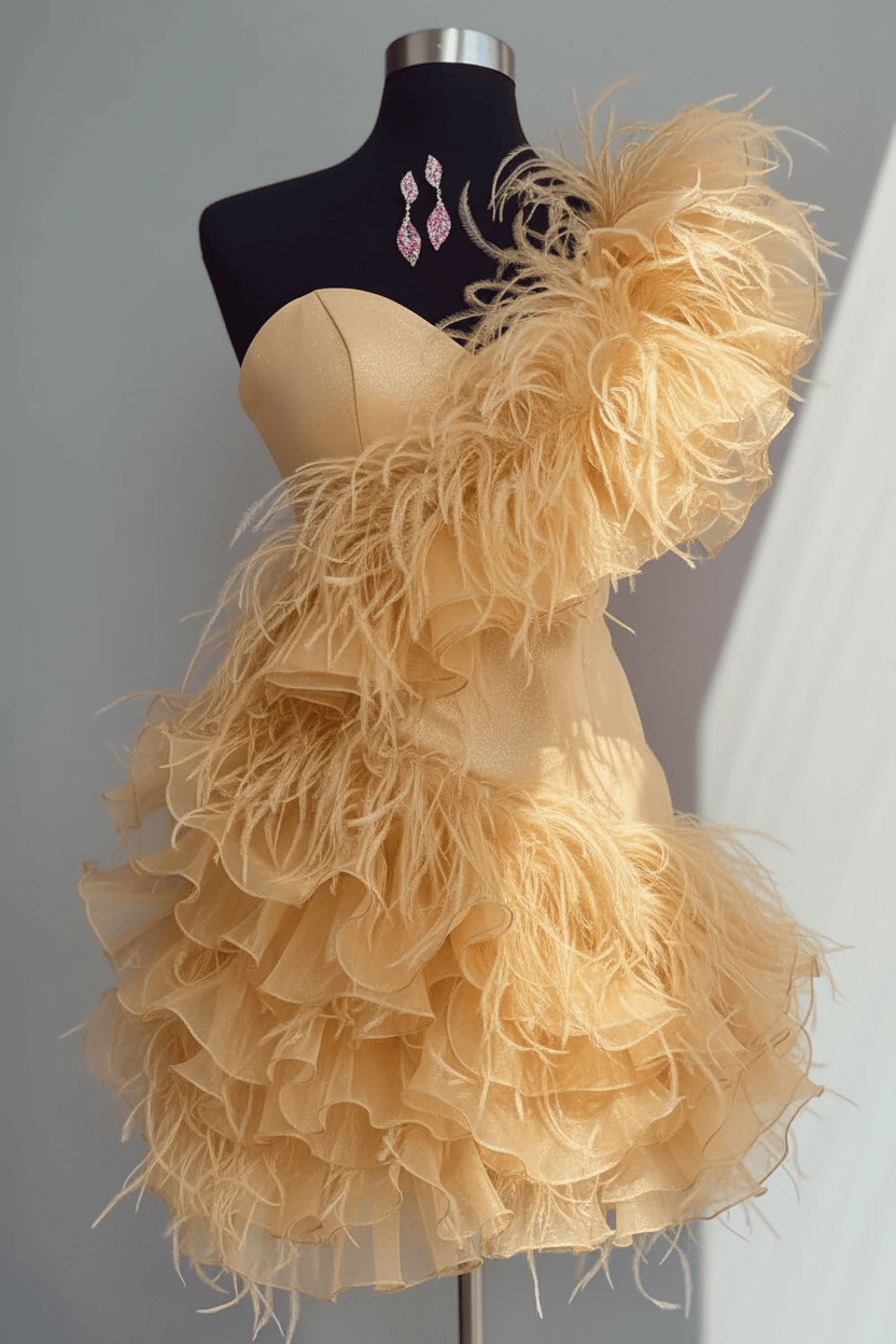 Fuchsia Sweetheart Short Homecoming Dress with Ruffles