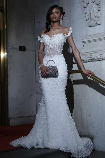 Luxury Black Sequin Mermaid Prom Dress – Illusion Corset Bodice with 3D Beaded Lace & Off-the-Shoulder Detail | 2026 Gothic Glamour Evening Collection