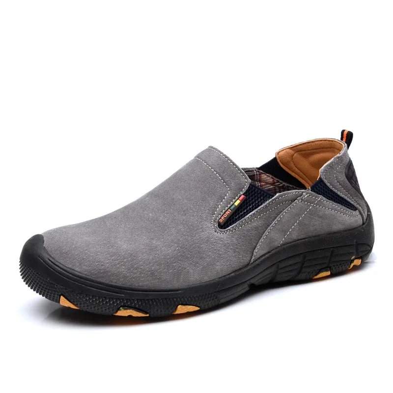 ⏰Limited Time 70% OFF⏰-Men's Large Size Slip-On Casual Shoes -Advanced Arch Support Tech: The Ultimate Large Size Shoe for Problem Feet, Breathable Walking Shoes for Travel & Trekking