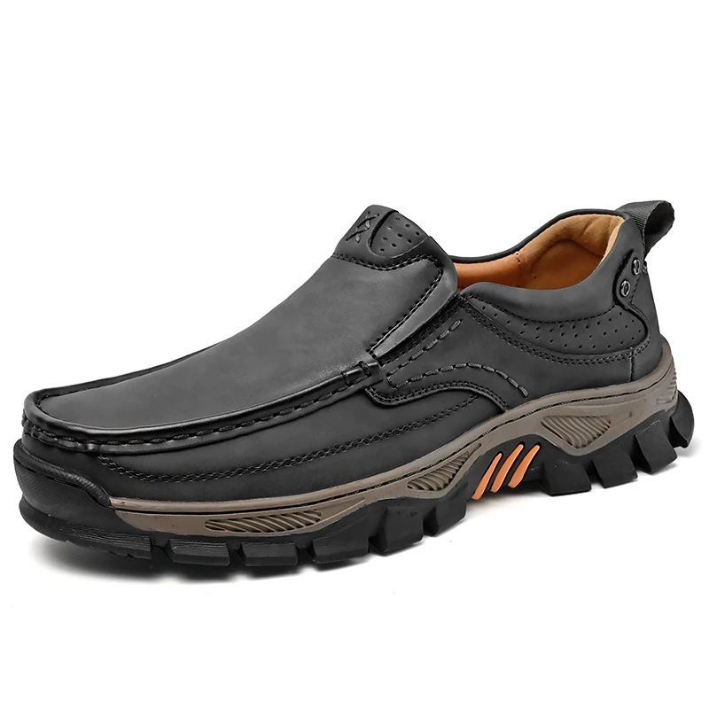 ⚡60% Off This Week Only⚡ - 🔥2025 New Men's Non-slip Walking Leather Lightweight Breathable Casual Loafers