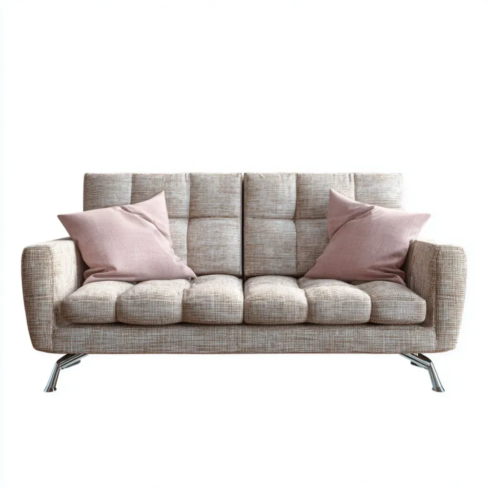 Sofá de Tela 180x80x75 cm – Beige – Diseño Moderno