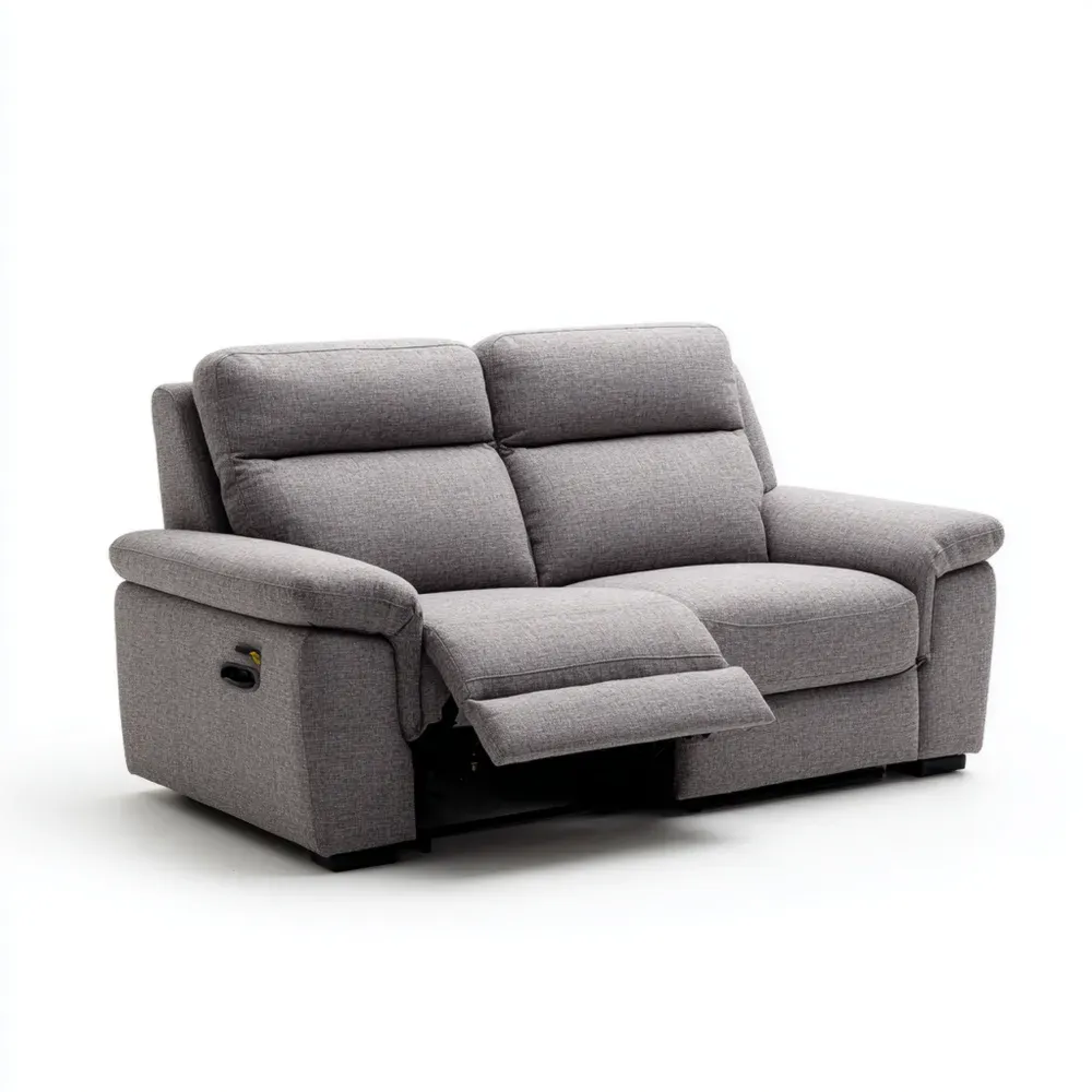 Sofá reclinable de tela 150x85x98 cm - Gris Claro - Funcionalidad Moderna