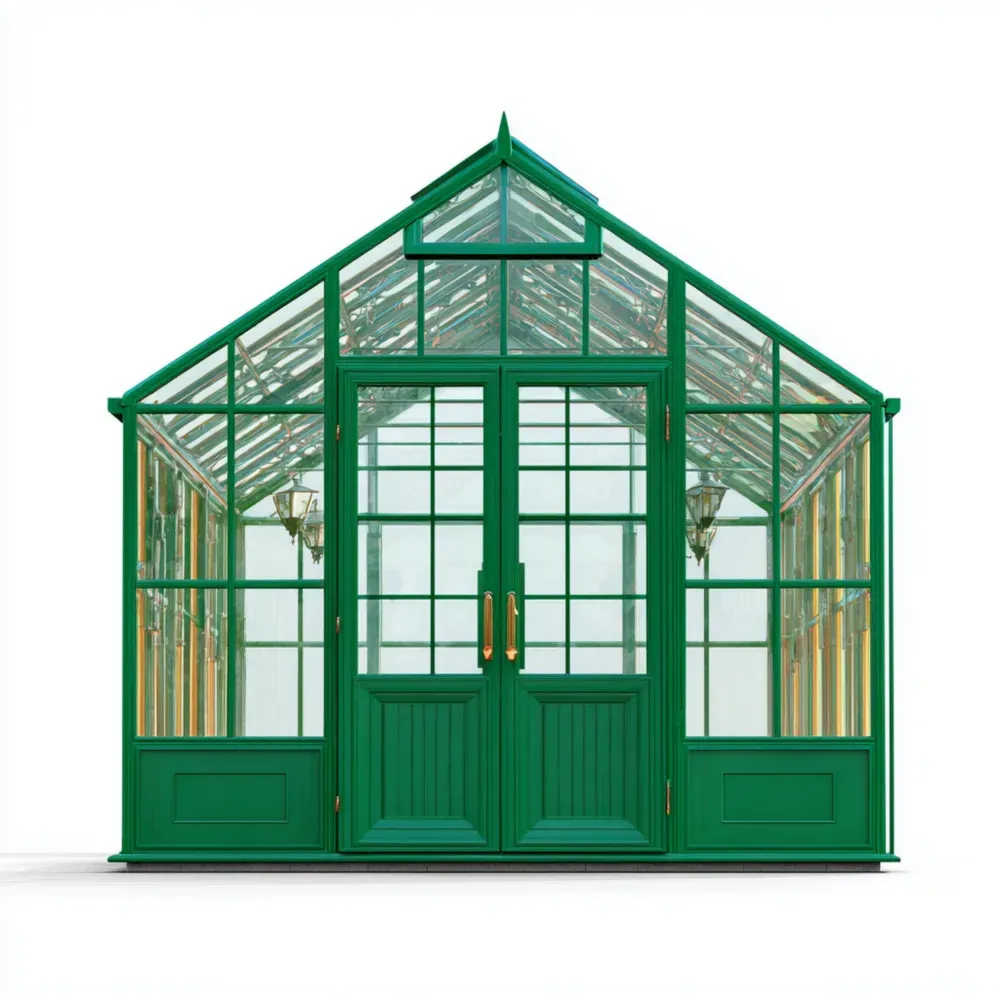Invernadero de Jardín Aluminio y Vidrio 300x200x250 cm – Verde