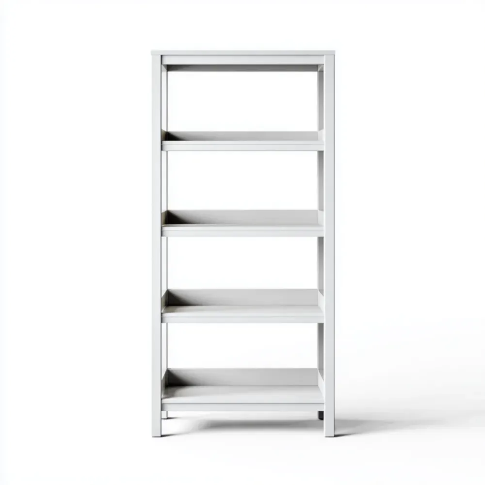 Estantería de madera 60x120x30 cm – Blanco – Diseño contemporáneo