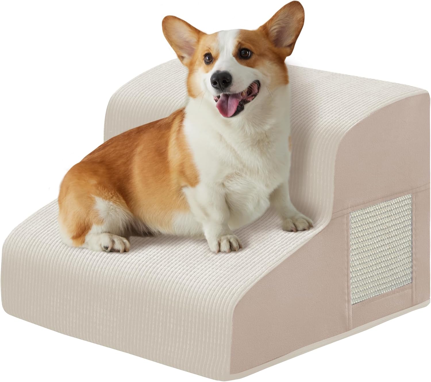 Dog Stairs for Small Dogs 11.8" H, Dog Ramp for Bed, 2-Step