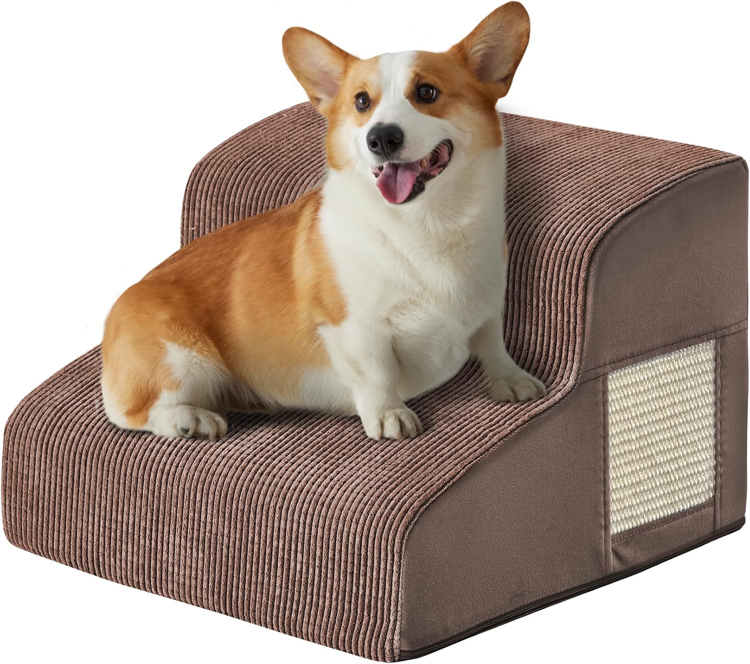 Dog Stairs for Small Dogs 11.8" H, Dog Ramp for Bed, 2-Step