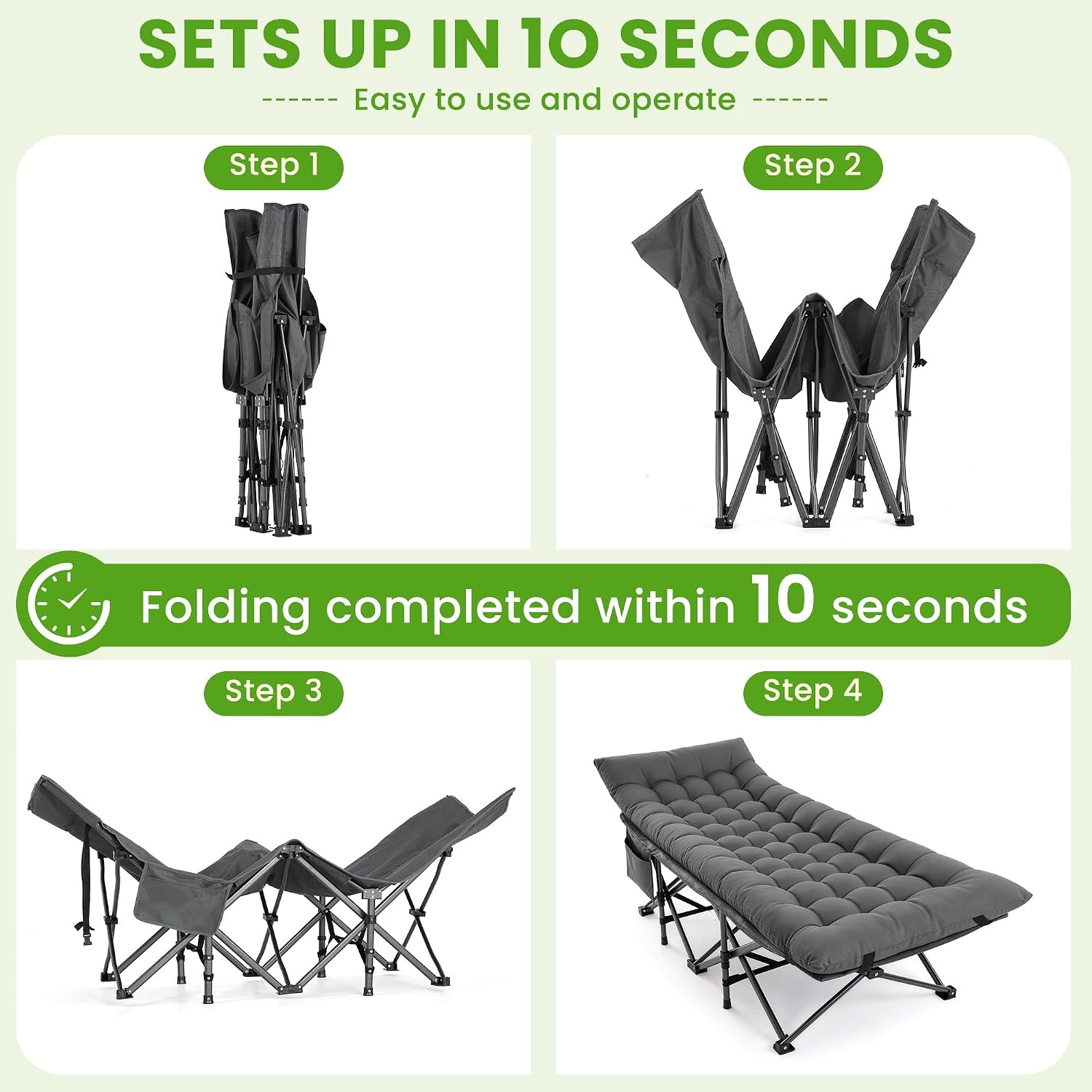 Camping Cot, Folding Camp Cot