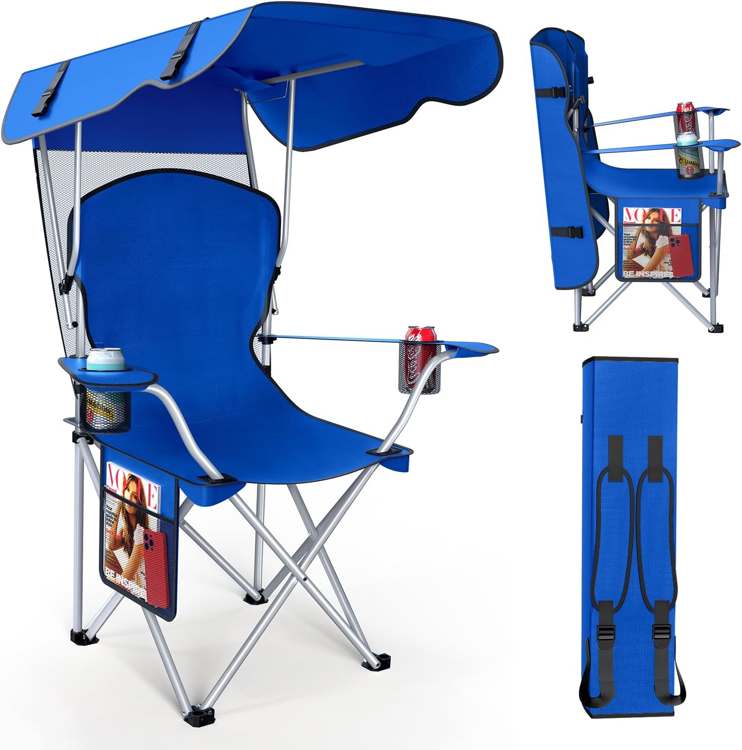 Portable Camping Chair with Canopy