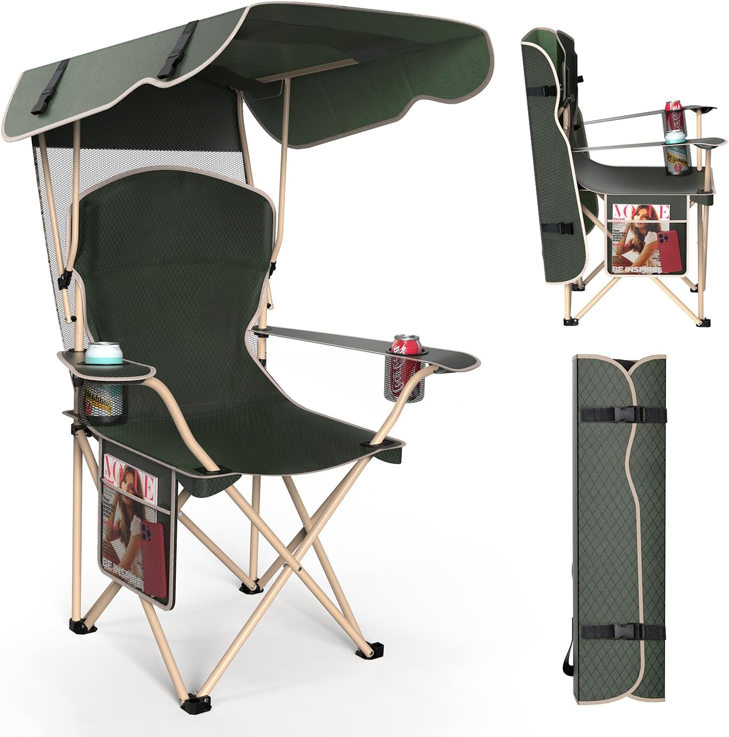Portable Camping Chair with Canopy