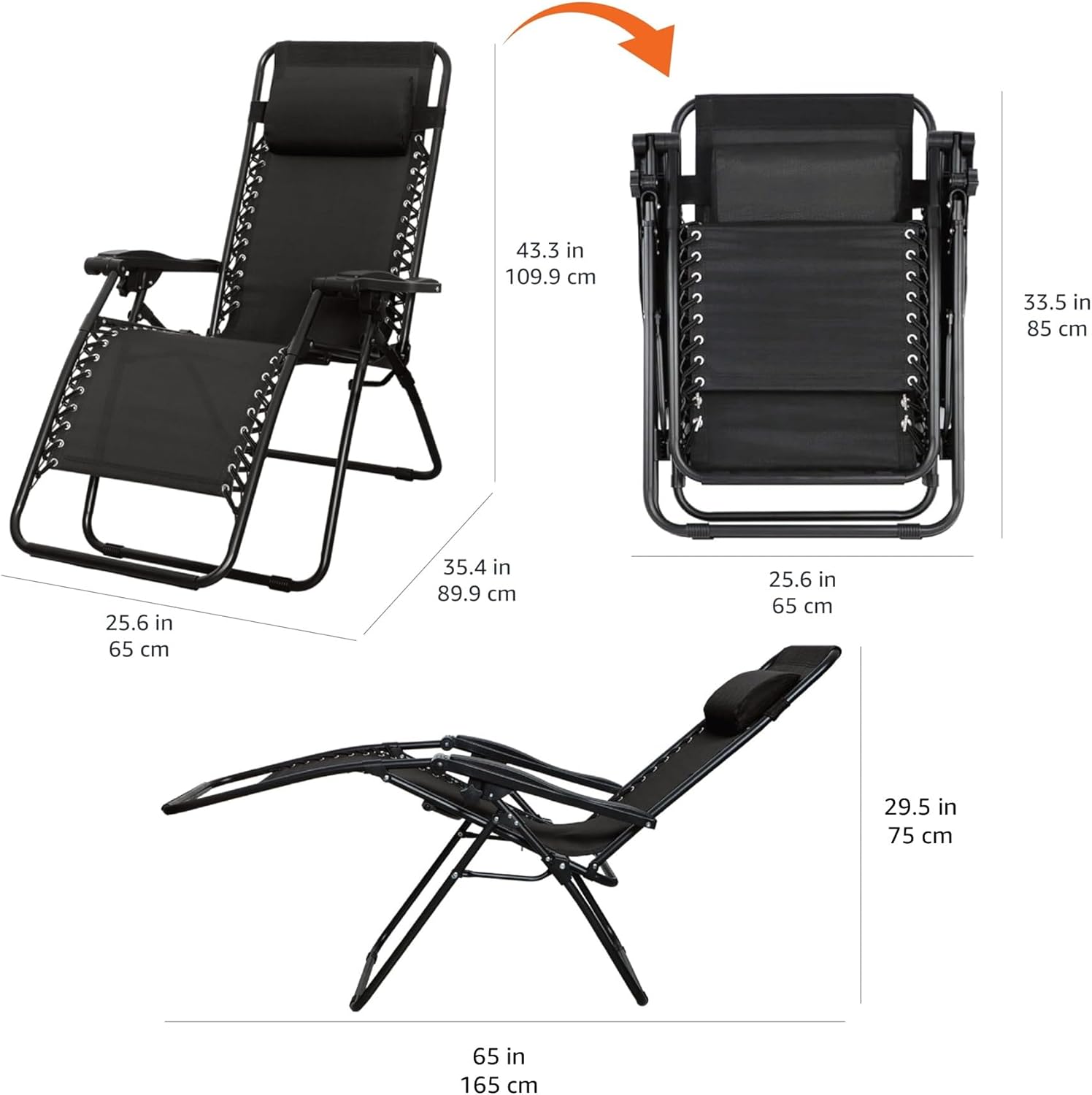 Gravity Lounge Chair with Pillow