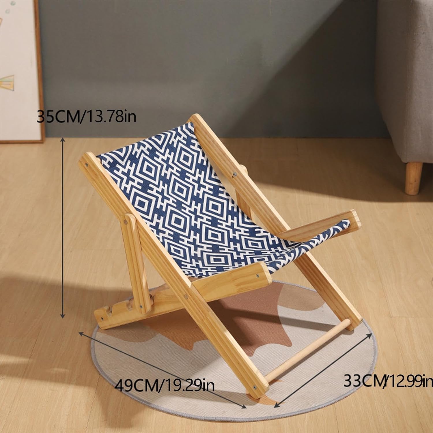 Elevated Bed for Cats, Cat Sisal Chair, 4 Gears Adjustable Cat Chair Lounge