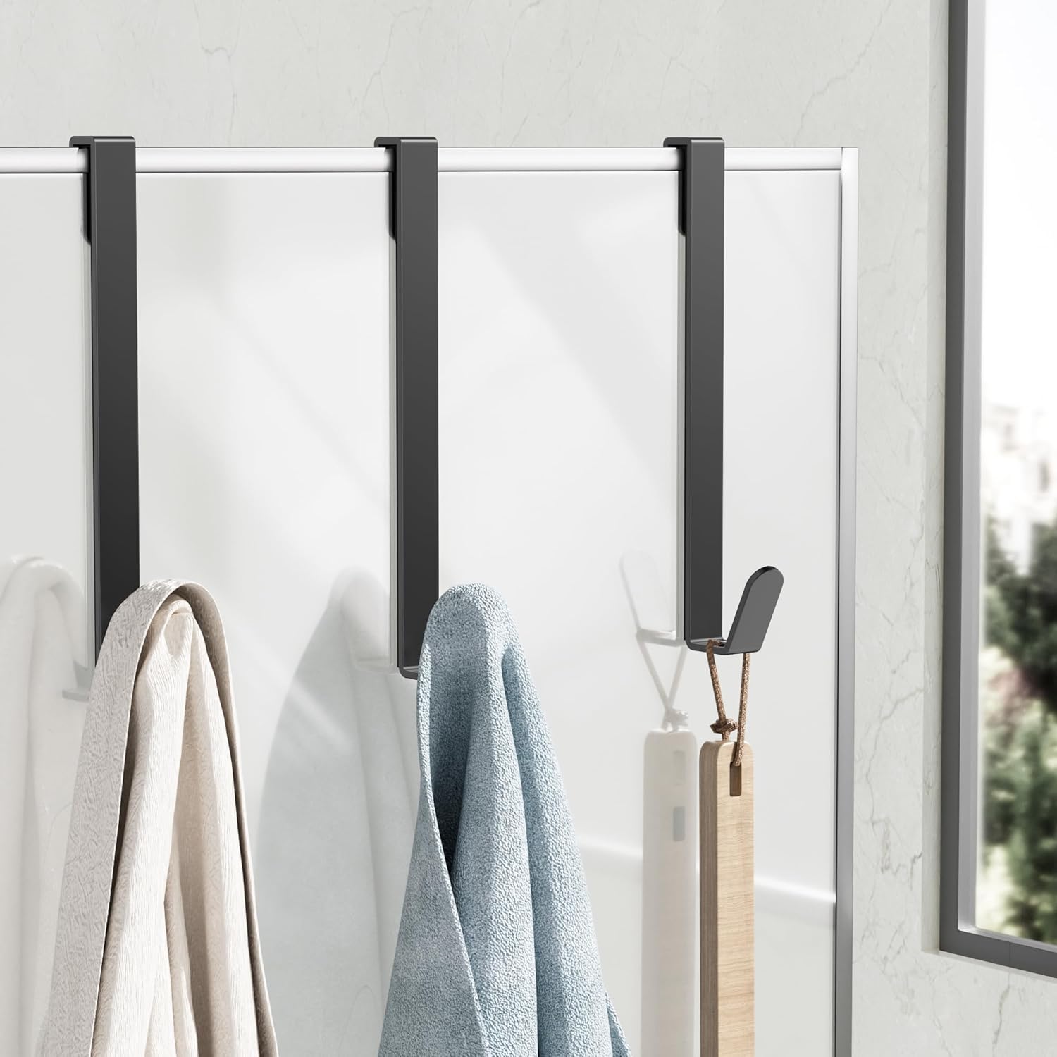 3 Pack Shower Door Hooks