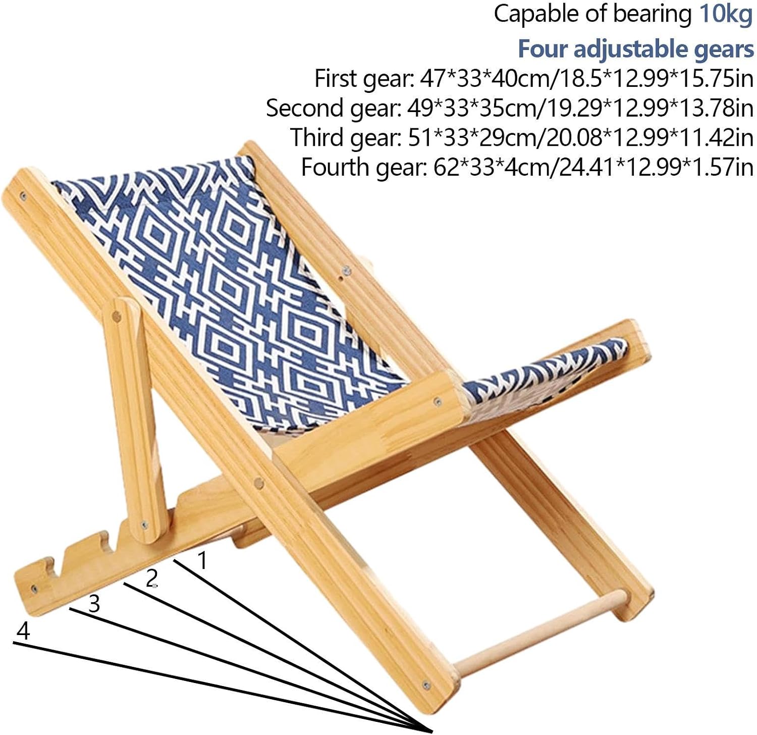 Elevated Bed for Cats, Cat Sisal Chair, 4 Gears Adjustable Cat Chair Lounge