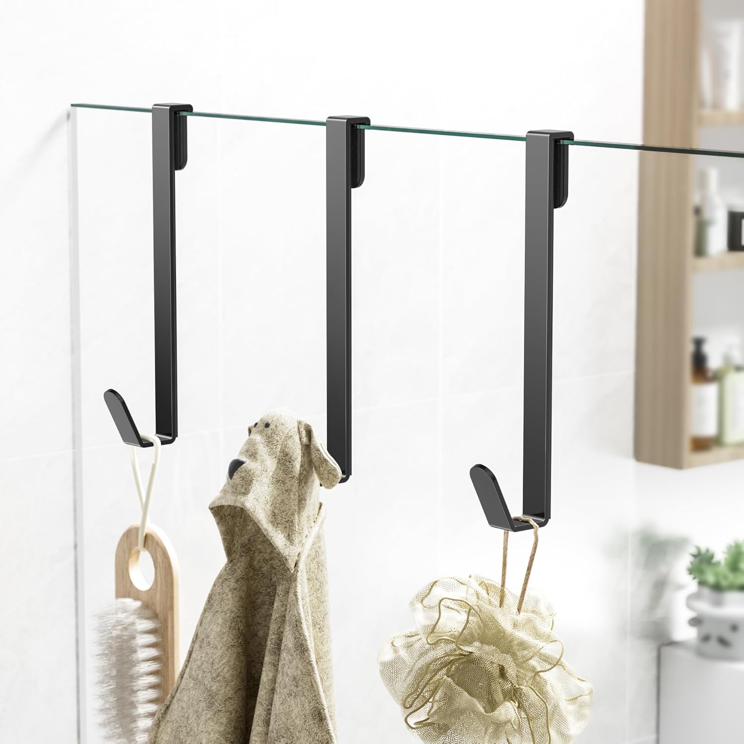 3 Pack Shower Door Hooks