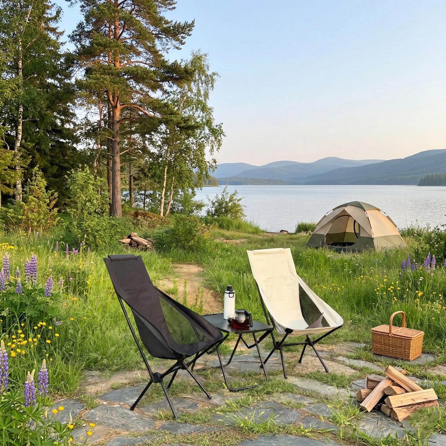 Portable Camping Chair Foldable Outdoor Chair for Hiking 