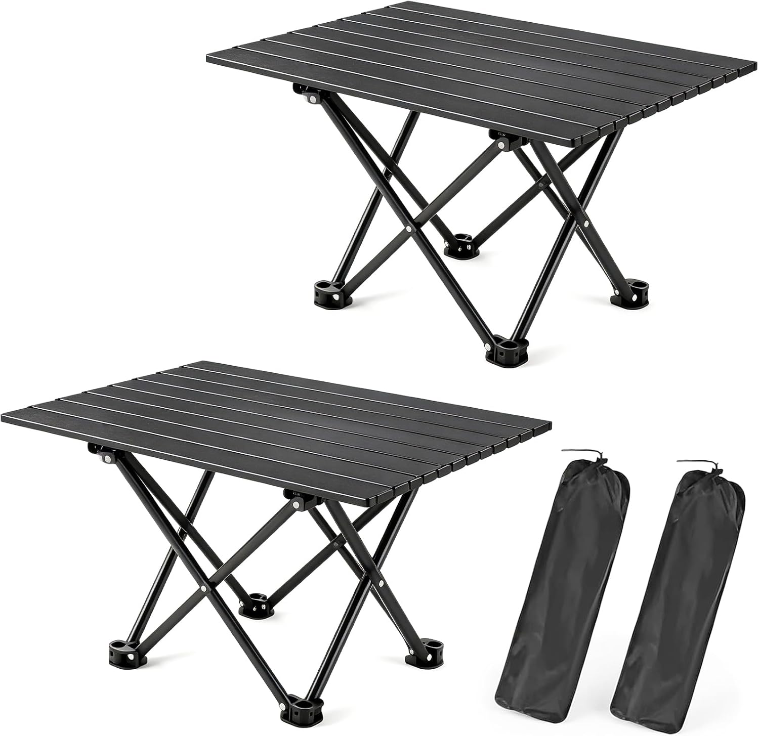 2 Pack Portable Camping Table Foldable