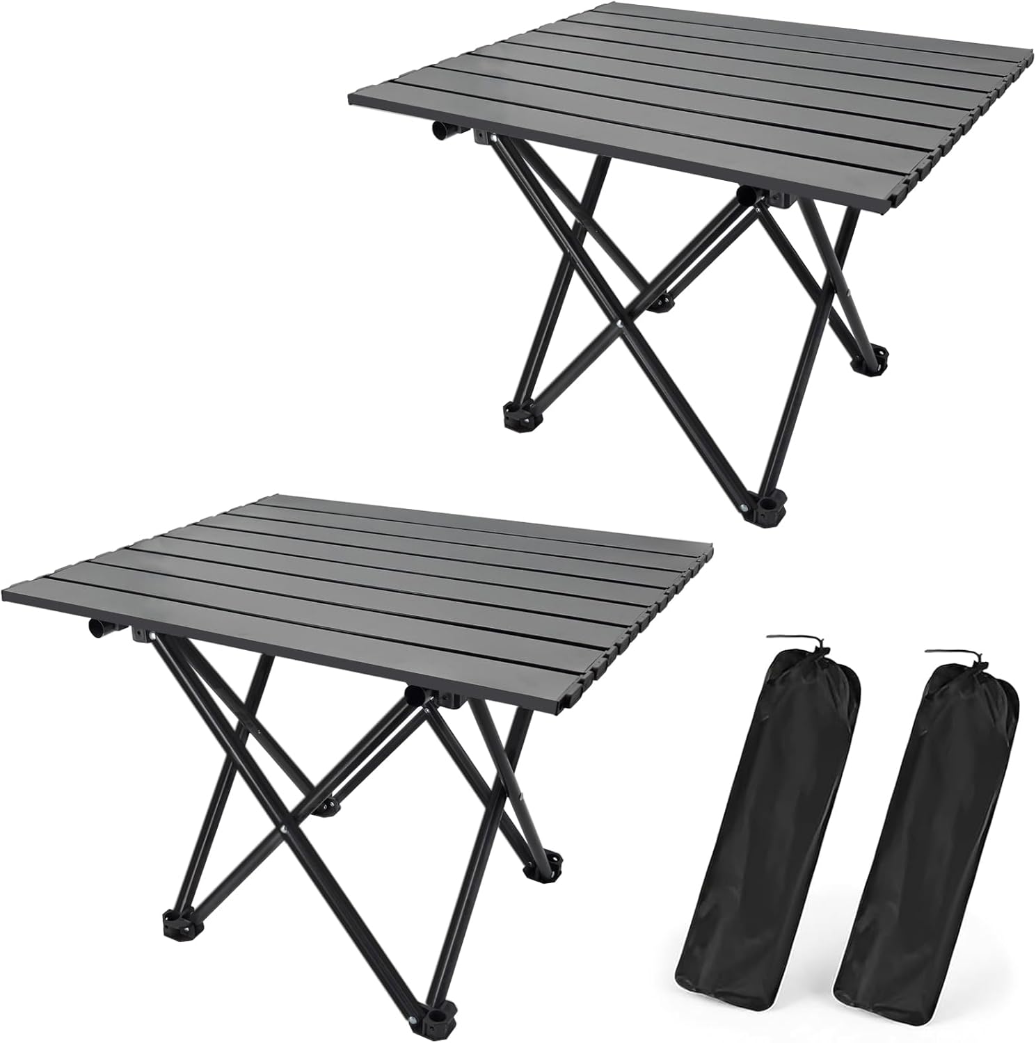 2 Pack Portable Camping Table Foldable