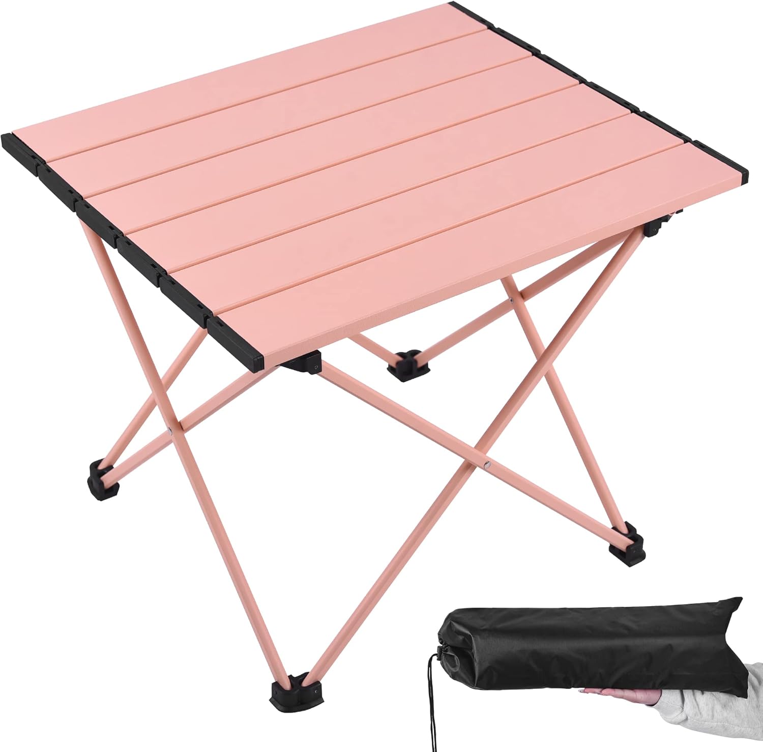 Portable Camping Table with Aluminum Table Top