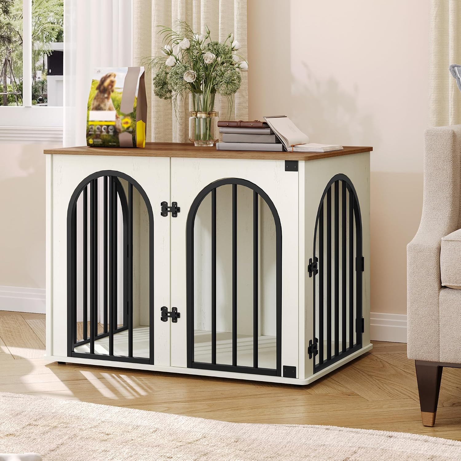 Dog Crate Furniture,Dog Kennel Indoor for Small/Medium Dogs