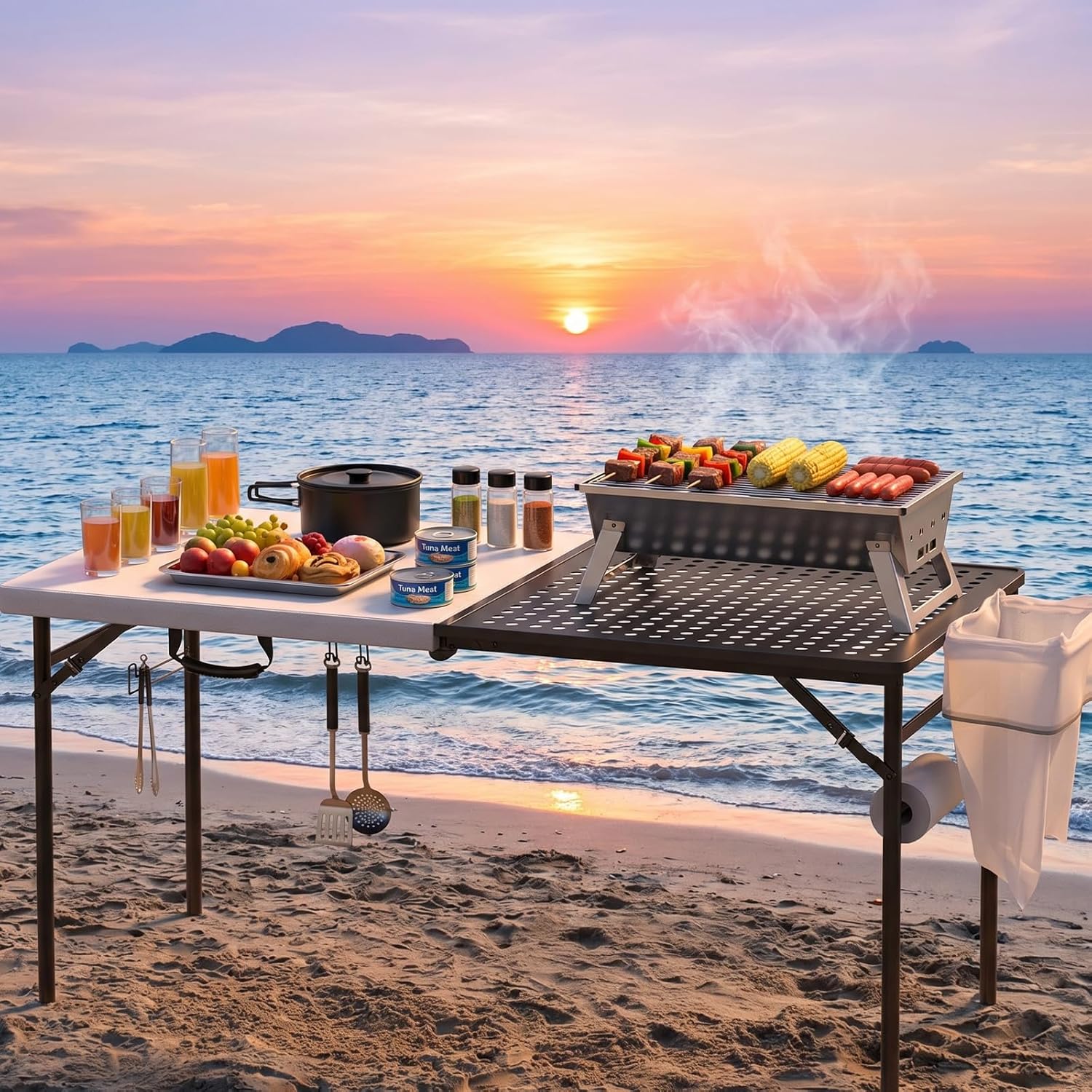5ft Folding Table for Picnic Camping