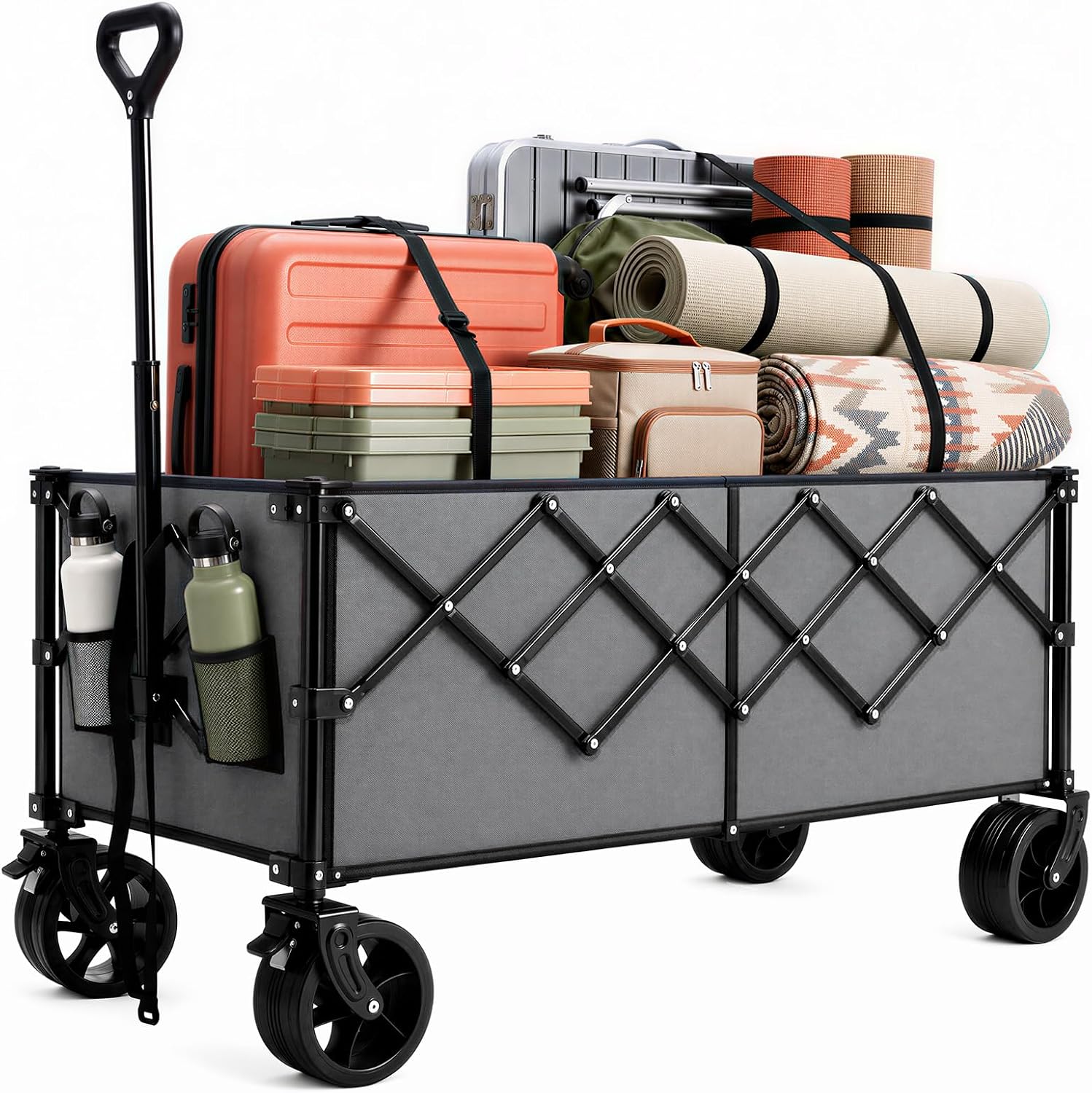 Extra Long Folding Wagon Cart