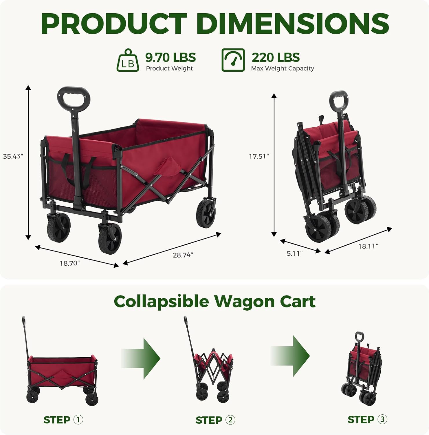Collapsible Wagon Cart