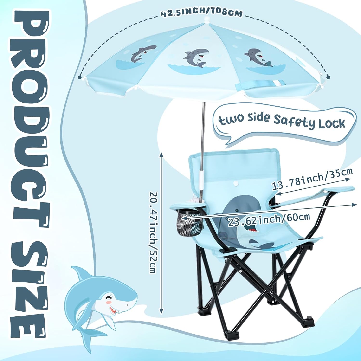 Toddler Camping Chair with Umbrella