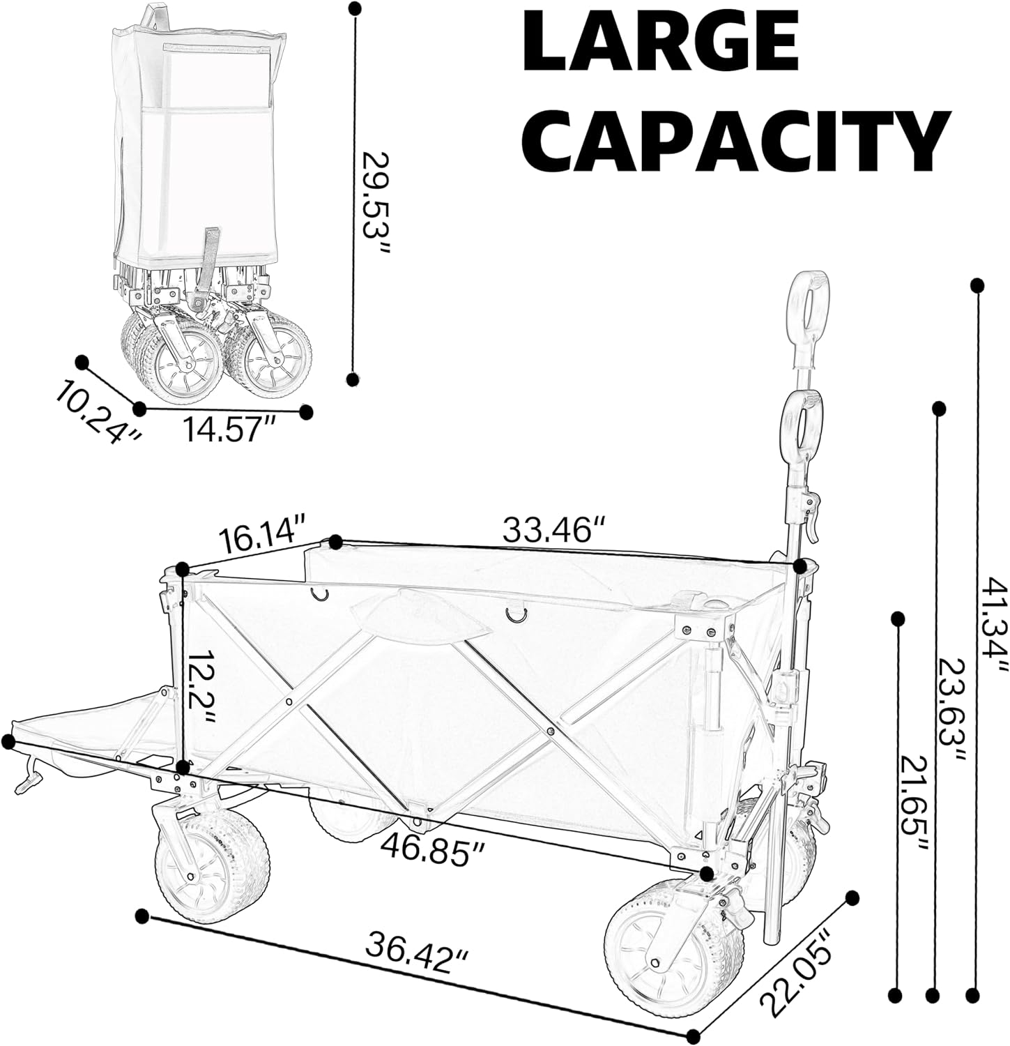 Collapsible Wagon Folding Cart