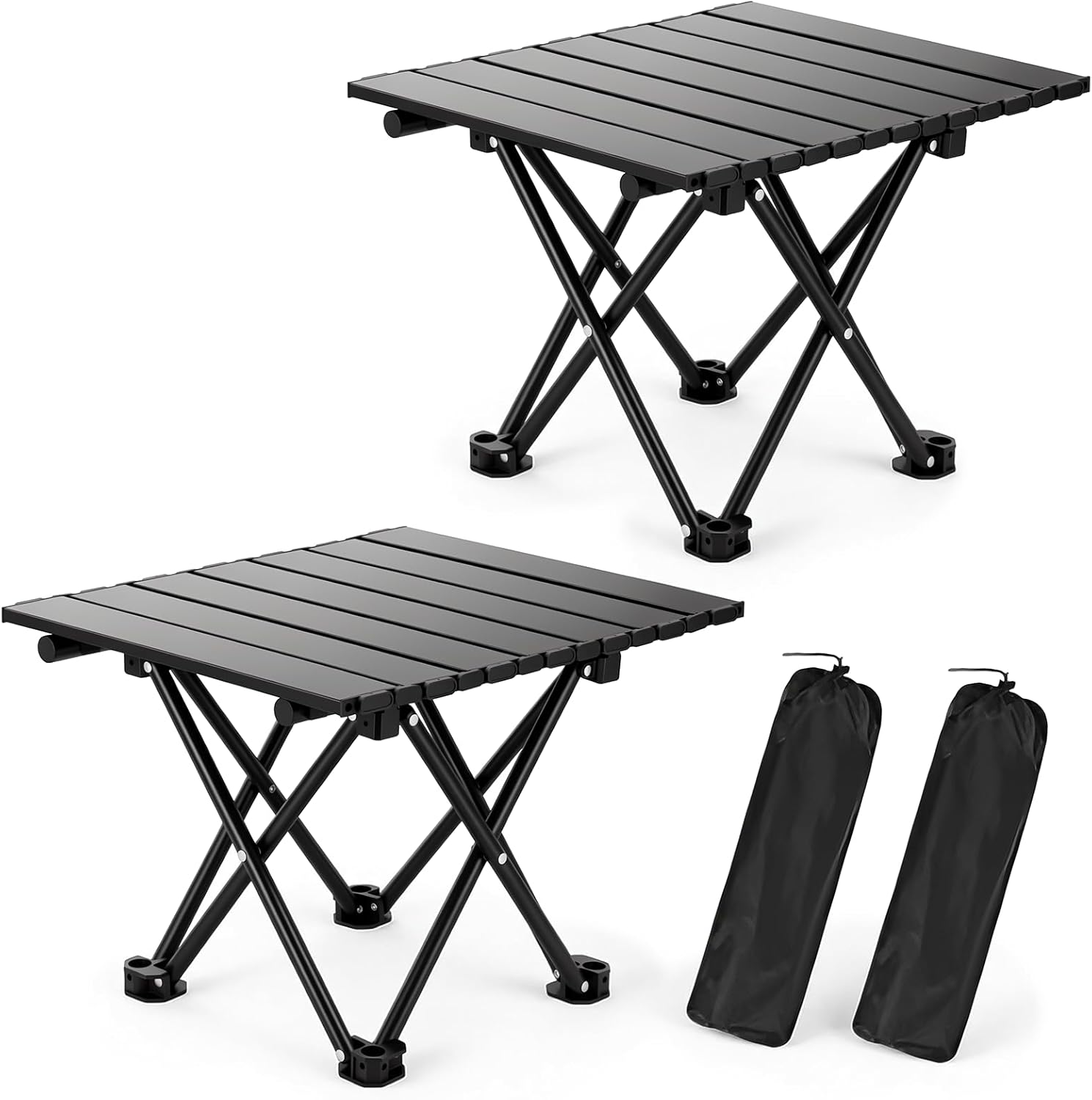 2 Pack Portable Camping Table Foldable